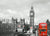Westminster (B&W) by Panorama London. Unframed art print.