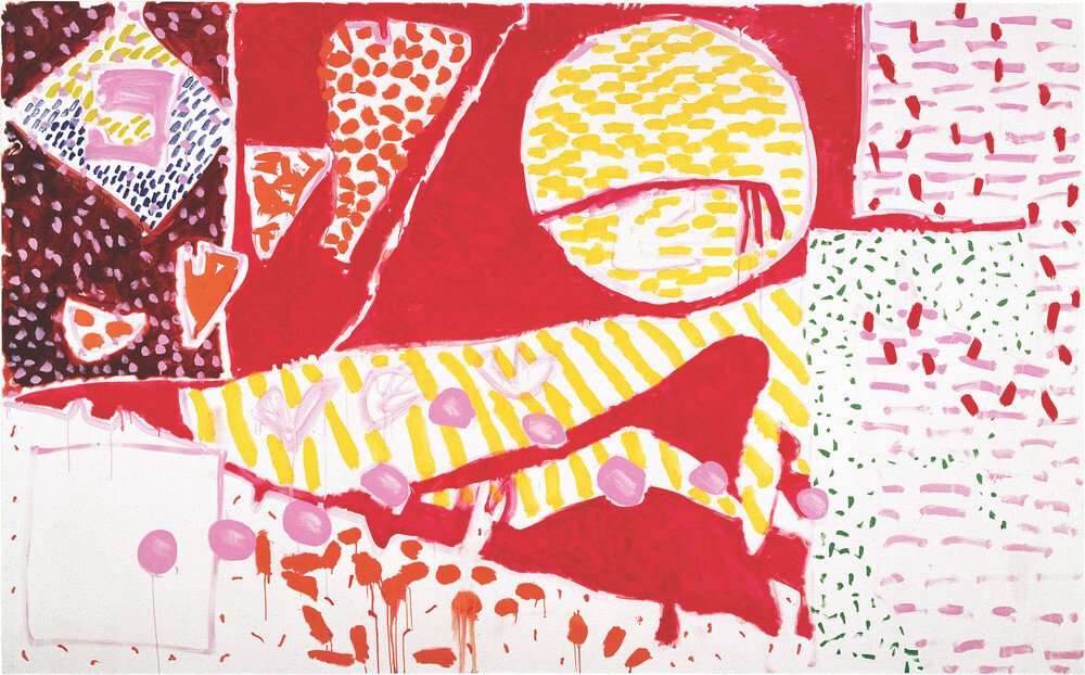 Red Garden Painting : June 3 - June 5 : 1985 - Patrick Heron