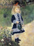Girl with a Watering Can by Pierre Auguste Renoir. Unframed art print.