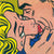 Kiss V by Roy Lichtenstein. Unframed art print.