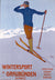 Wintersport in Graubunden, 1906 by Walter Koch. Unframed art print.